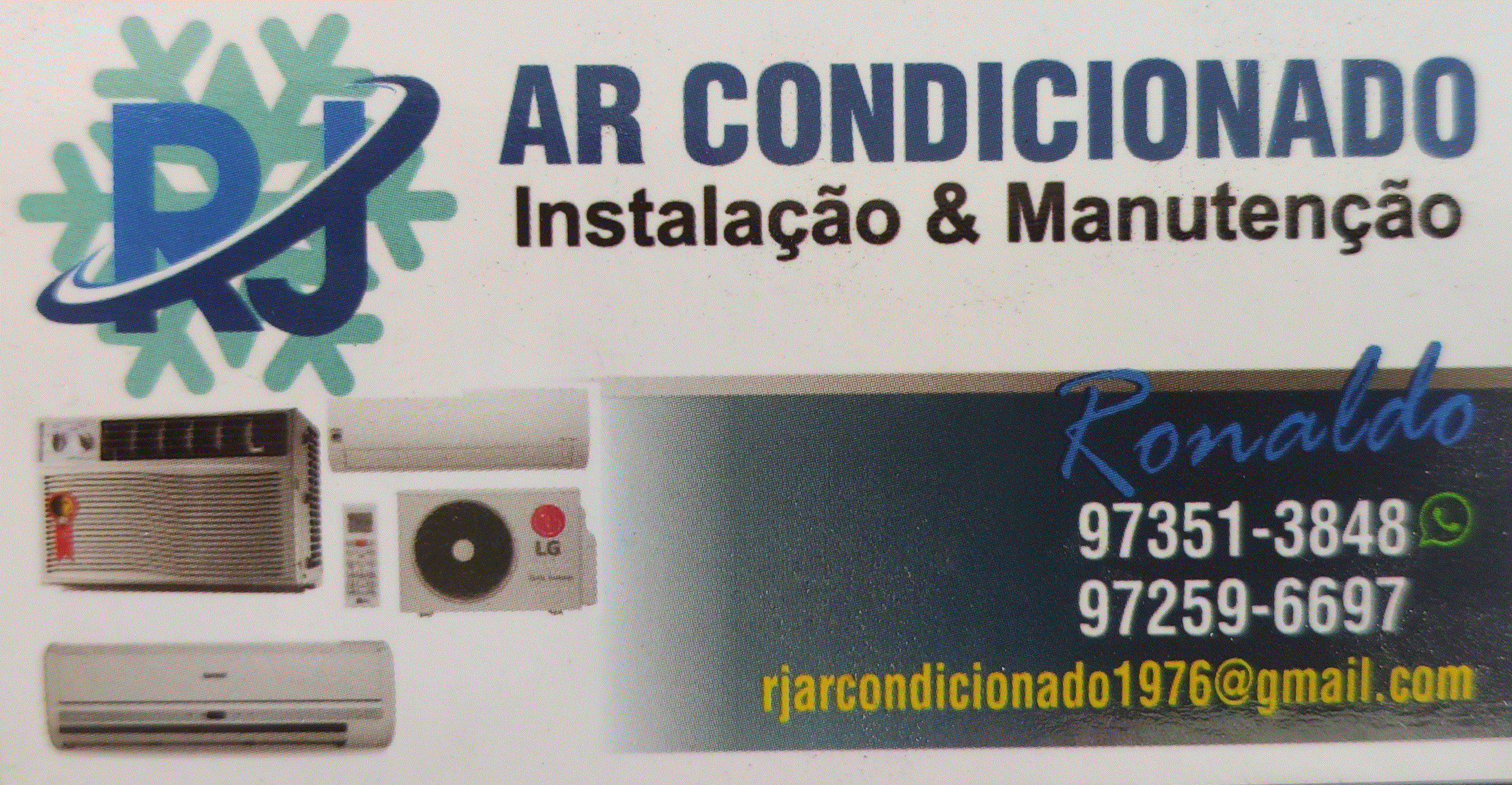 RJ ARCONDICIONADO REFRIGERAÇÃO E ELÉTRICA Logo