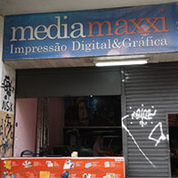 Média Maxxi Sinalização e comunicação visual Logo